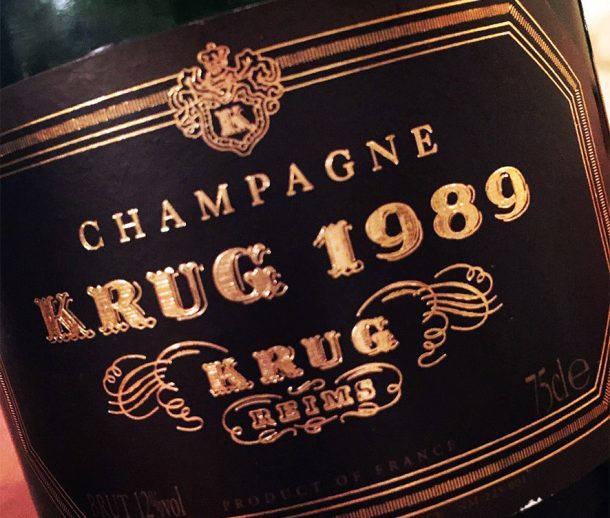 Champagne Krug 1989