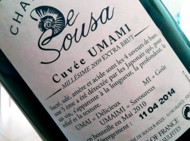 Controetichetta Cuvée Umami De Sousa