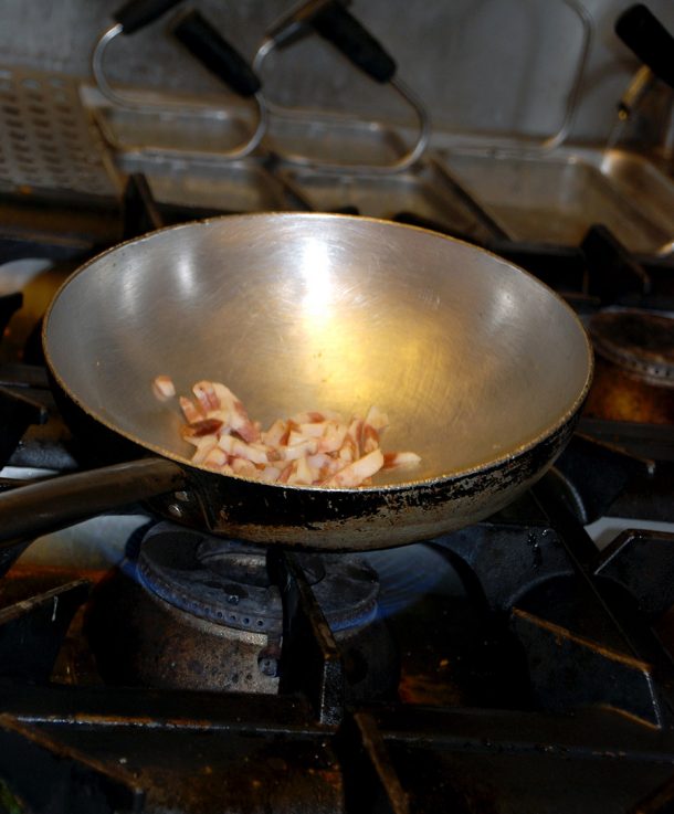 guanciale saltato in padella