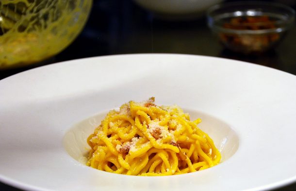 Tonnarelli alla carbonara