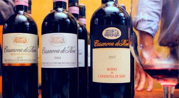 Vini rossi Casanova di Neri