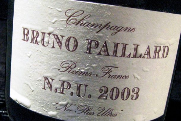 Degustazione champagne Bruno Paillard N.P.U. 2003