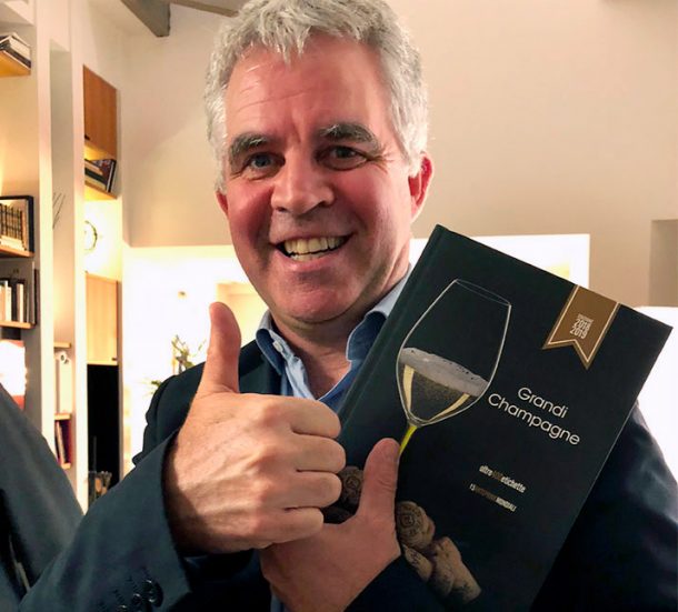 Olivier Krug con la guida Grandi Champagne 2018