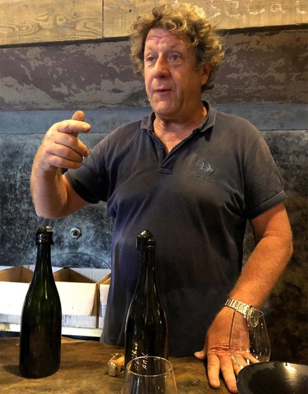 Anselme Selosse durante una degustazione