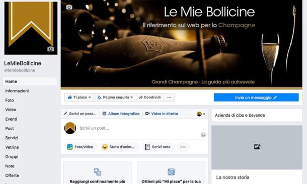 Pagine Facebook lemiebollicine