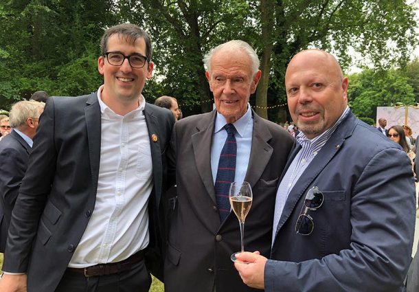 Alberto Lupetti insieme a Florent Nys e Jean Roland-Billecart