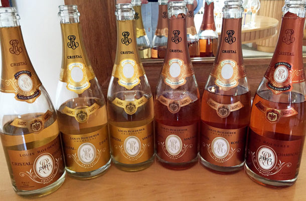 Cristal e Cristal rosé