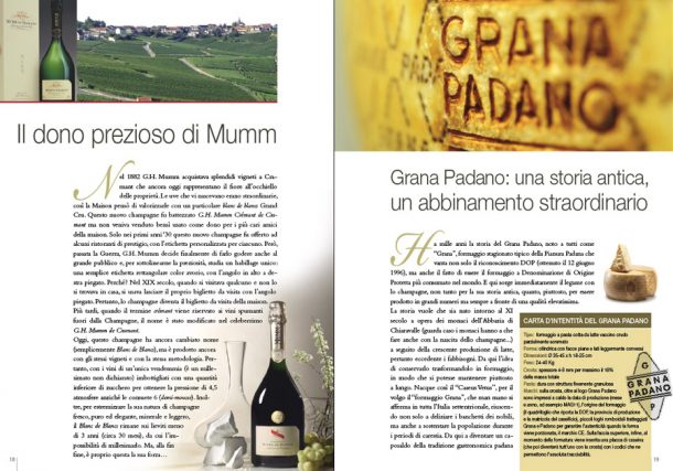 Guida Champagne, pagine interne abbinamenti