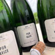 I tre champagne Franck Bonville in degustazione