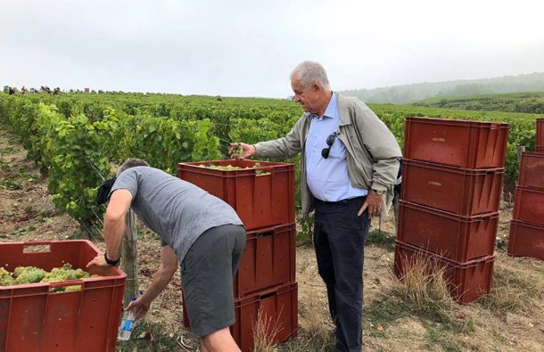 Jean Hervé Chiquet in vigna