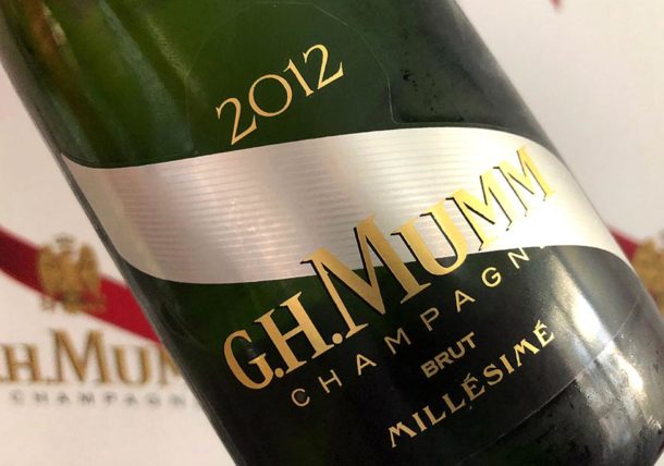 Recensione champagne Mumm millemimato 2012