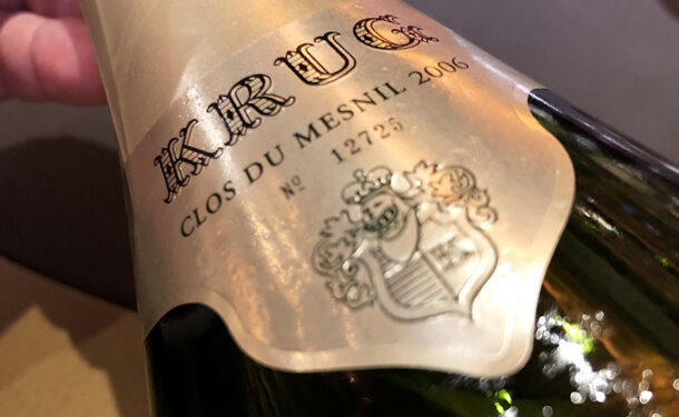 Numerazione Krug Clos du Mesnil 2006