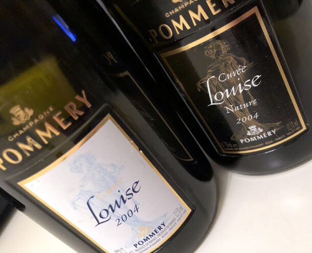 Degustazione Pommery Louise 2004, Nature e Brut