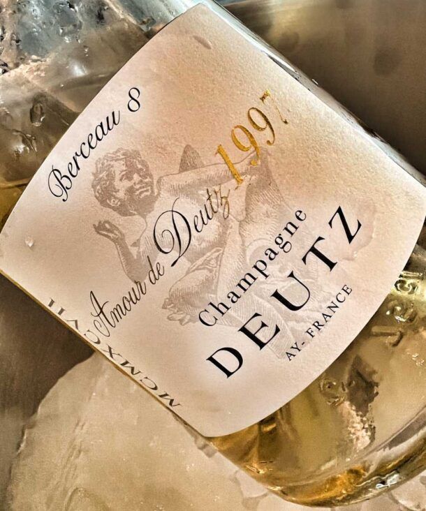 bottiglia di champagne amour de deutz 1997