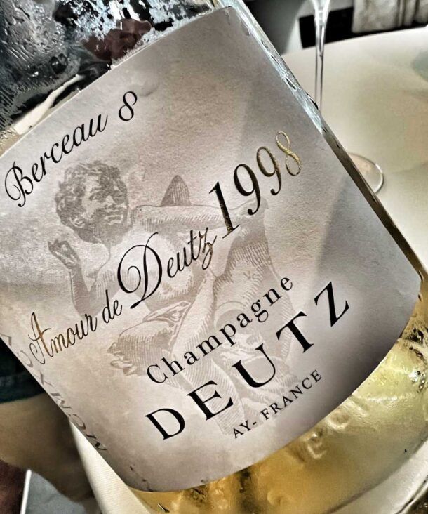 bottiglia di champagne Amour de Deutz 1998