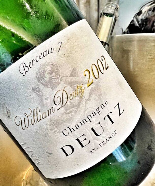 bottiglia di champagne william deutz 2002