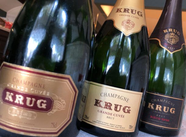 krug tre bottiglie champagne