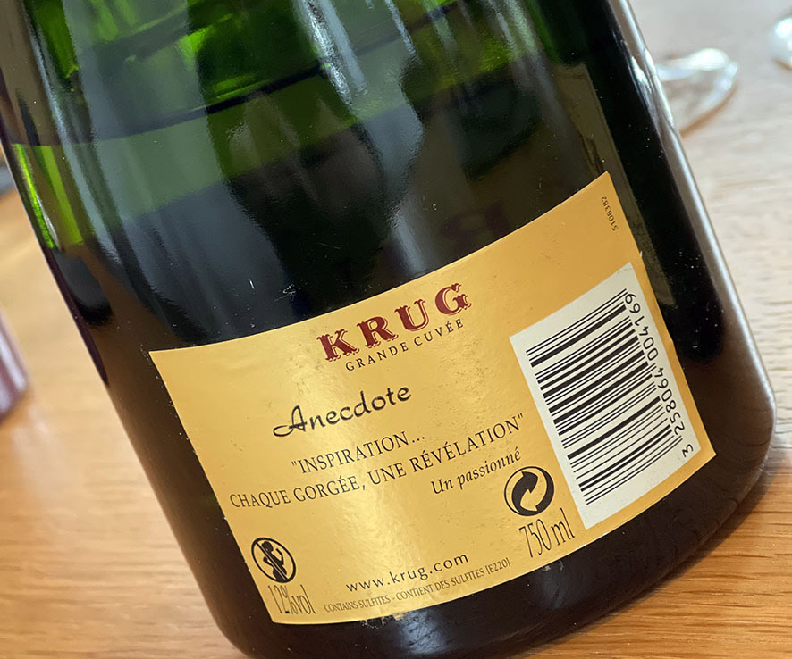 controetichetta della 155ème Édition Krug