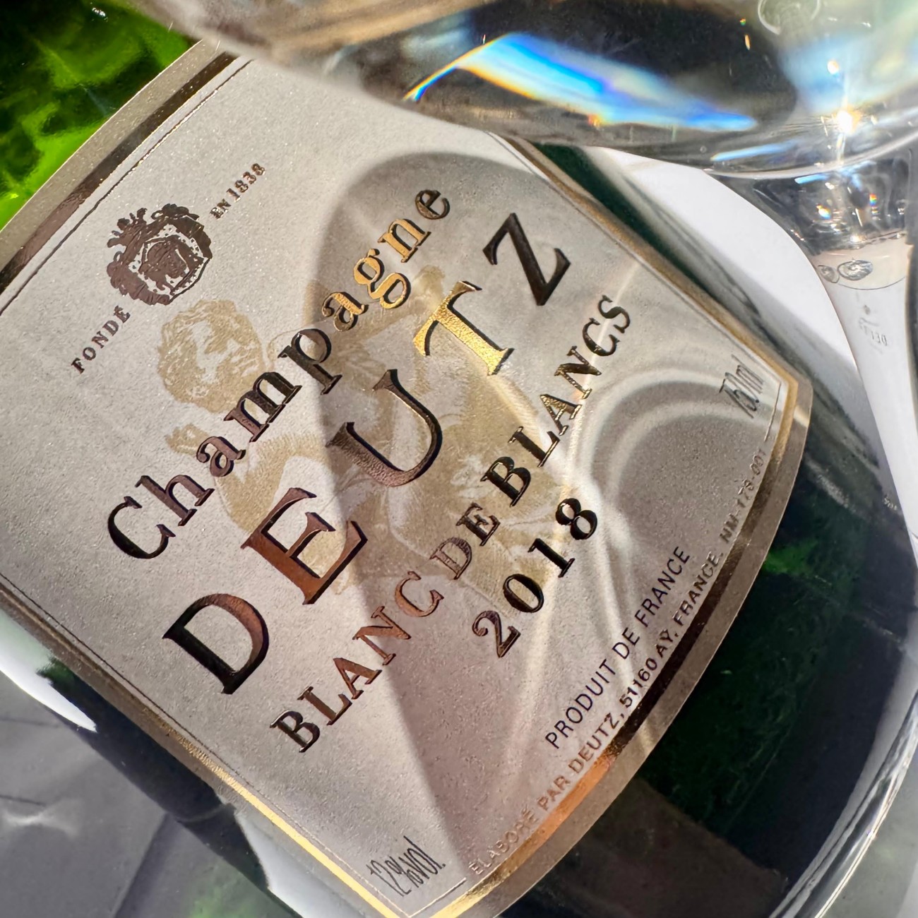 etichetta blanc de blancs 2018 deutz