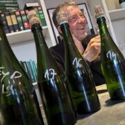 pascal agrapart durante degustazione exp con alberto e vania