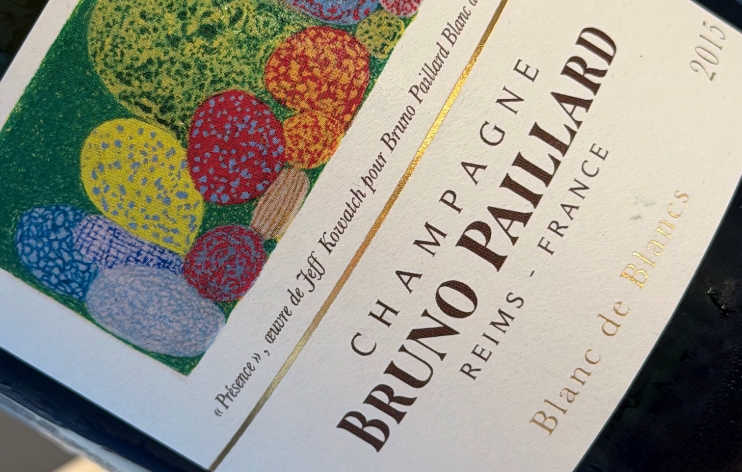 etichetta blanc de blancs 2015 bruno paillard